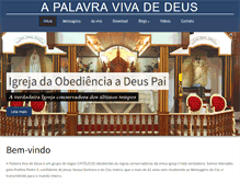 Tablet Screenshot of apalavravivadedeus.com.br
